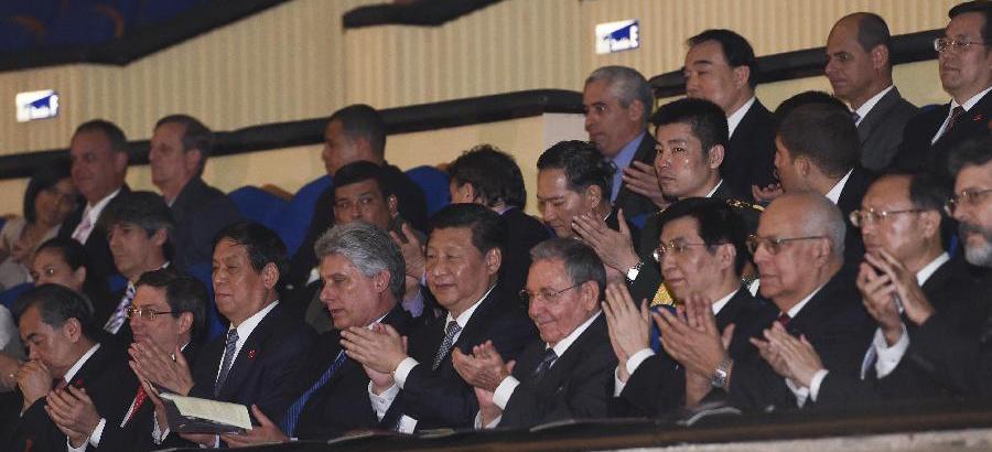 Chinese, Cuban Presidents watch ballet performance in Havana