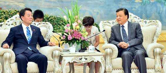 Senior CPC leader meets Japanese opposition party leader