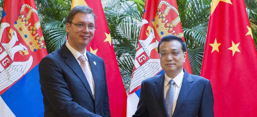 Chinese, Serbian PMs meet