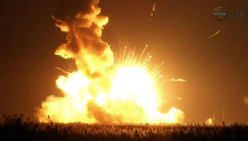 U.S. rocket explodes seconds after launch