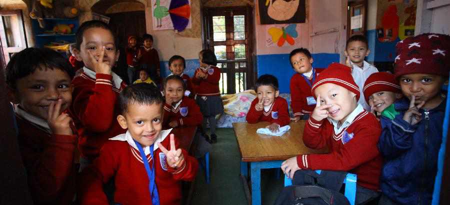 In pictures: children in Nepal