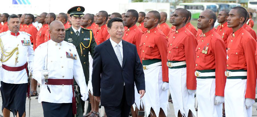 Chinese president arrives in Fiji for state visit