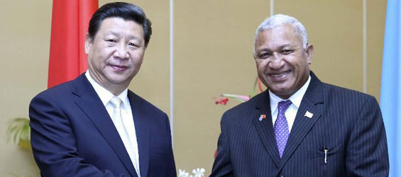Xi holds talks with Fijian PM