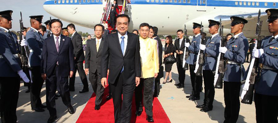 Chinese premier arrives in Thailand for GMS meeting