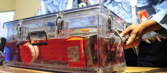 Flight data recorder of Flight QZ8501 ready to be opened for analysis