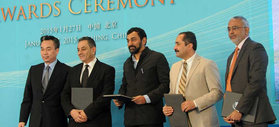 Winners receive news teams in developing countries award at WMS Global Awards for Excellence