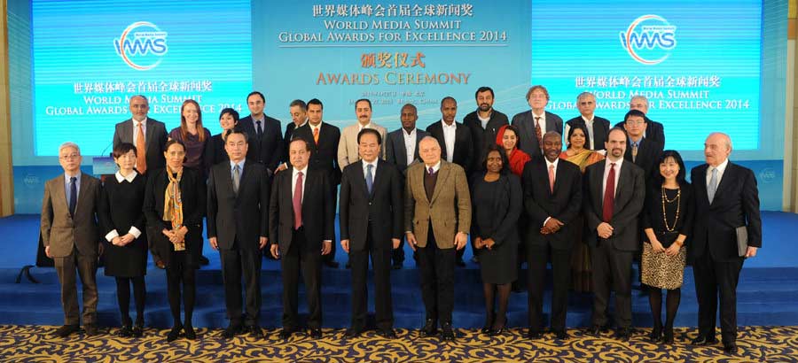 Presenters, winners pose for photos