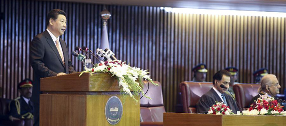 China, Pakistan will always stand together, move forward together: President 
Xi