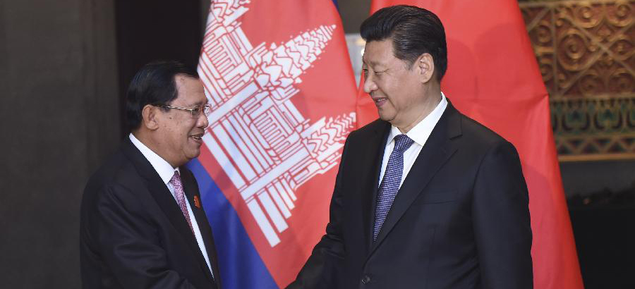 Chinese president meets Cambodian PM in Jakarta