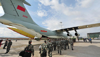 China Air Force planes sent to Nepal for quake relief