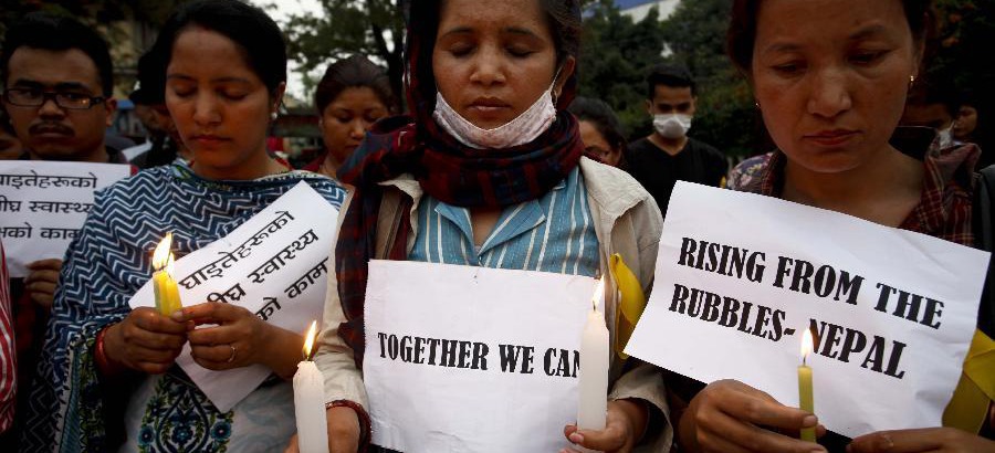 Candlelight vigil held for earthquake victims in Nepal