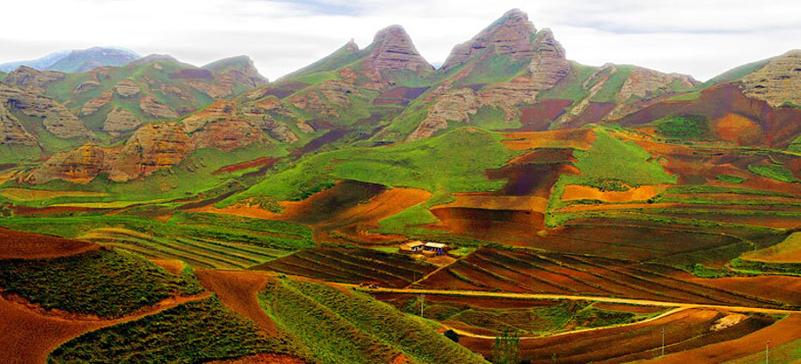 Huoshizhai National Geologic Park in Ningxia