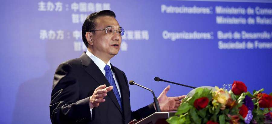 Chinese premier urges stronger trade ties with Chile