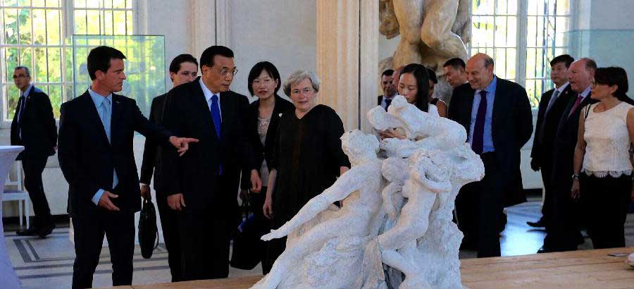 Premier Li visits Rodin Museum in Paris