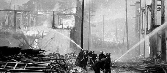 Air-strikes carried out by Japanese army in China during WWII