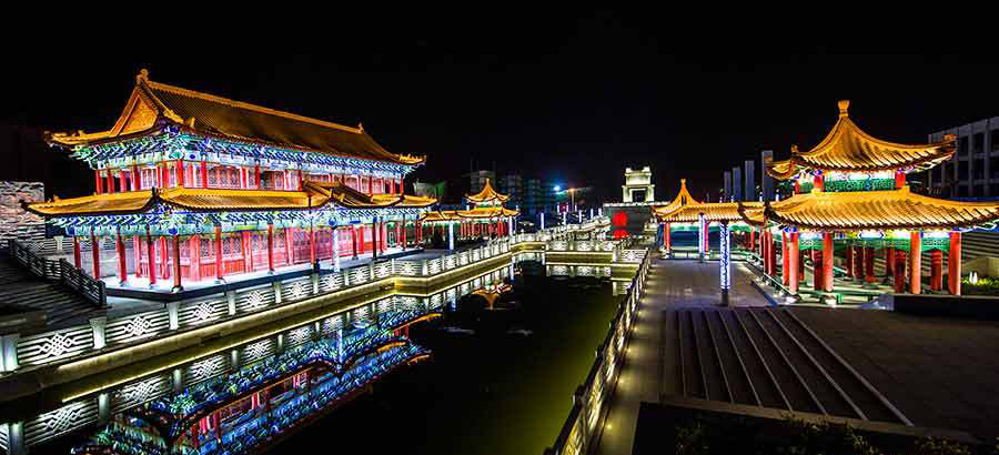 In pics: night scenes of Yuehaiwan central business district