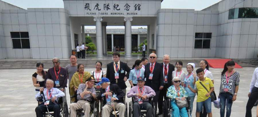 Veterans of U.S. Flying Tigers visit memorial museum in Hunan