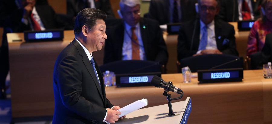 Xi addresses Leaders' Summit on Peacekeeping at UN headquarters