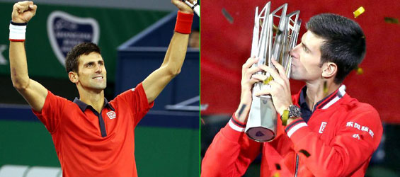 Djokovic claims title of men's singles at Shanghai Masters