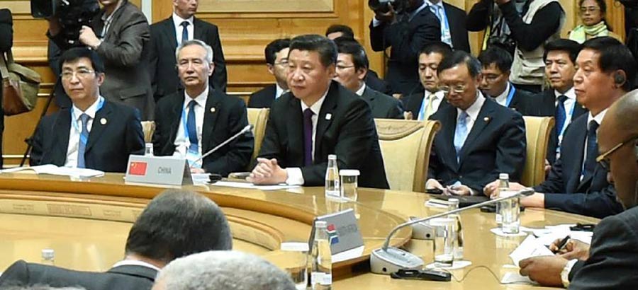 Xi stresses IMF reforms, upward trend of BRICS economy