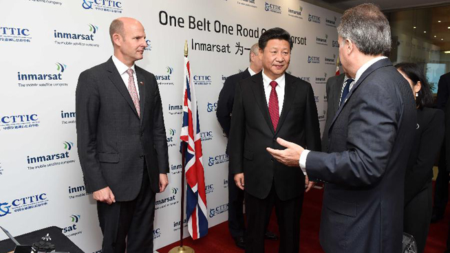 Chinese president visits Mobile Satellite Company in London
