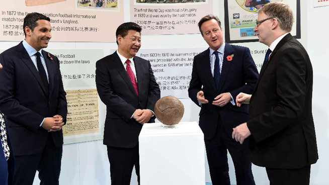Football fan Xi calls for more sports cooperation between China, Britain