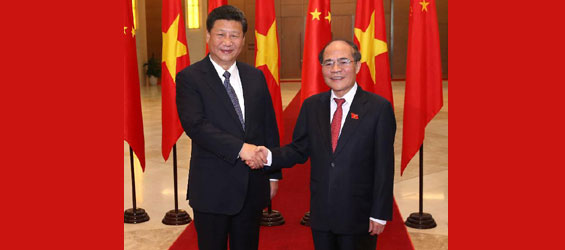 Chinese president meets with Vietnamese National Assembly chairman