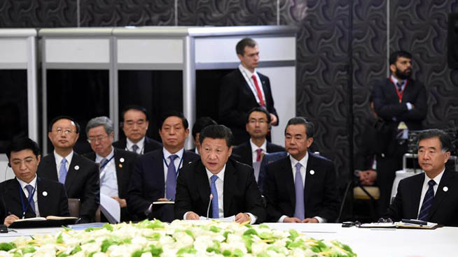 President Xi speaks at BRICS leaders' meeting in Antalya