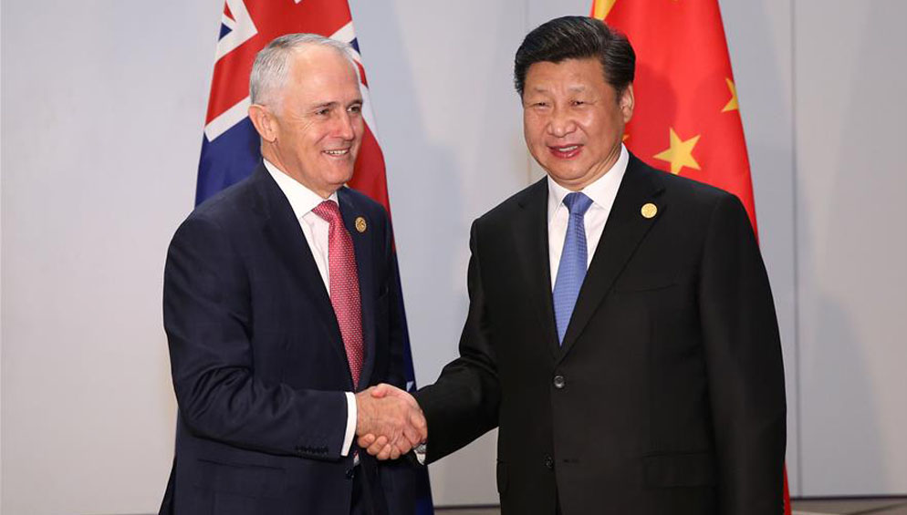 President Xi meets Australian PM in Antalya