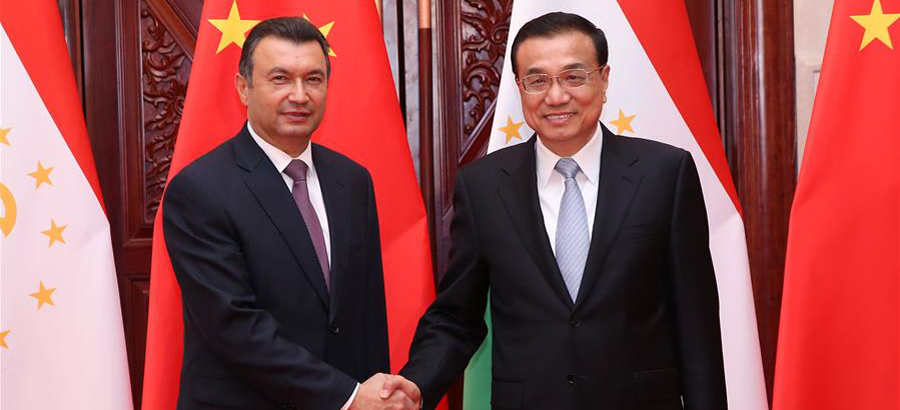 Chinese premier meets Tajik PM in Zhengzhou