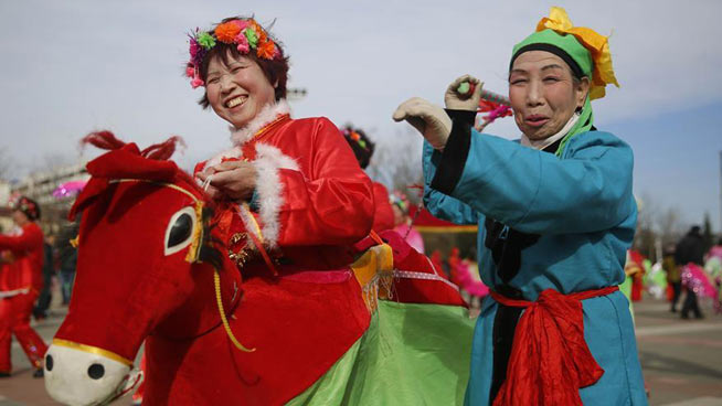 Folk arts competition held in Henan to mark lunar new year