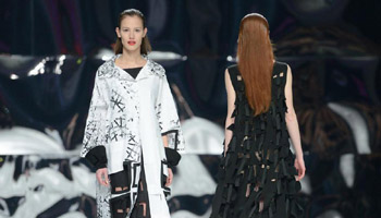 Models present creations during BIPA Fashion Week in Zagreb