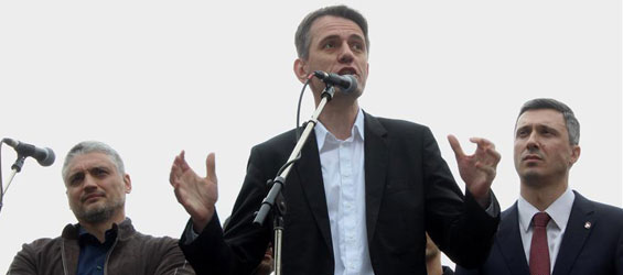 Serbian opposition parties protest against alleged theft of votes