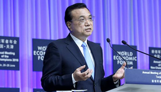 Premier Li Keqiang attends Summer Davos in Tianjin