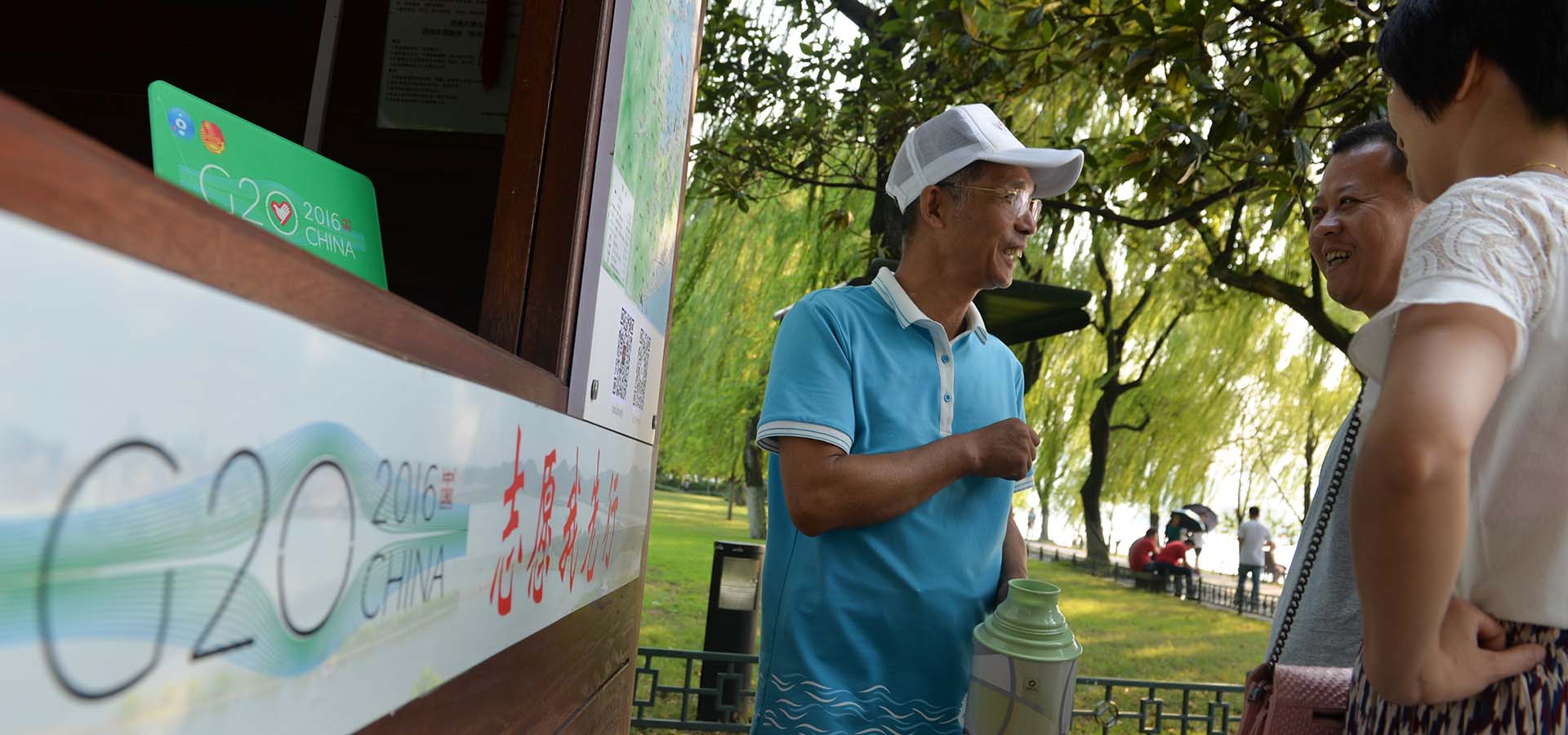 Pic story: 64-year-old volunteer serves tourists before G20 summit