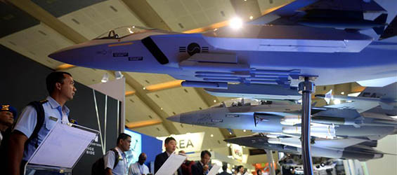 People attend Indo Defence 2016 Expo and Forum in Jakarta