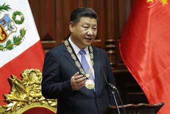 President Xi addresses Peruvian Congress