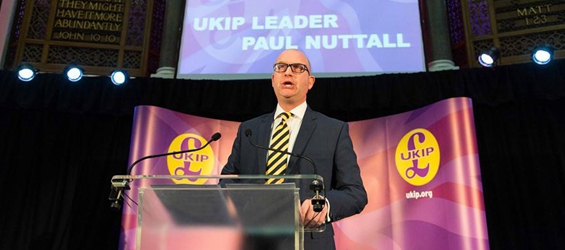 Paul Nuttall named as new leader of Britain's party UKIP