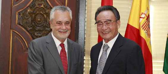 China's top legislator meets Spanish regional leader