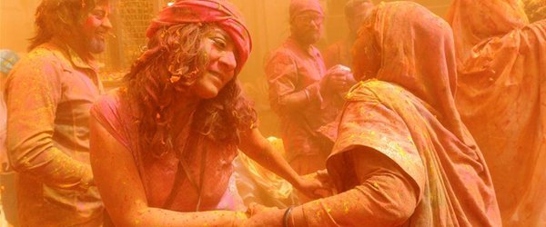 Pre-celebration of Holi festival held in India