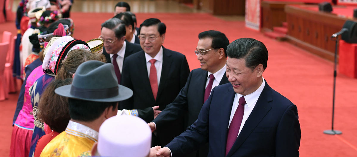 Xi attends gathering with ethnic minority lawmakers, political advisors