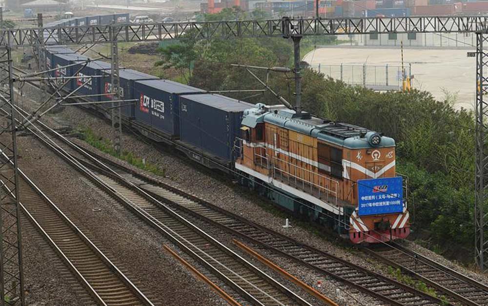 1,000th freight train linking China and Europe departs from Yiwu