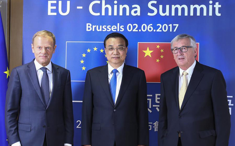 Chinese premier attends 19th China-EU leaders' meeting in Brussels