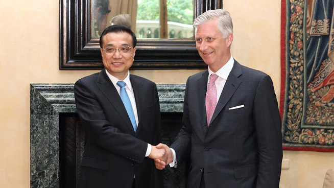 Highlights of Chinese Premier Li Keqiang's visit to Belgium