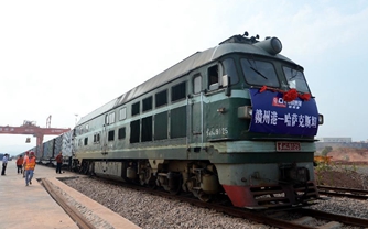 Cargo train services launched between China's Ganzhou, Kazakhstan