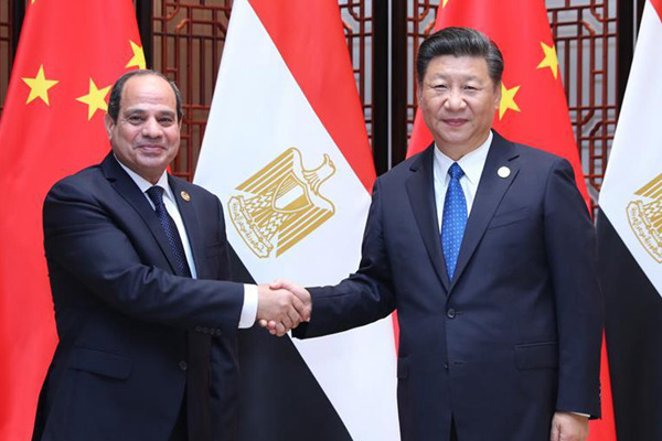 China to advance comprehensive strategic partnership 
with Egypt