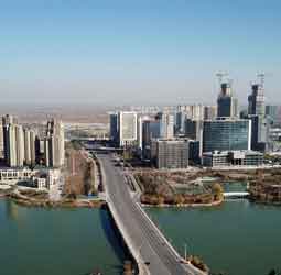 Scenery of Yuehai Lake in Yinchuan, NW China's Ningxia