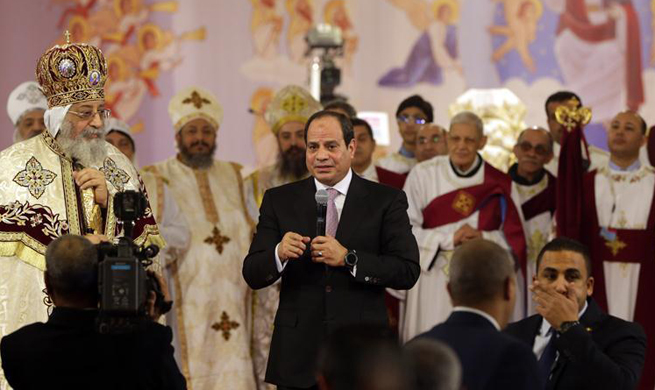 Egypt's Sisi attends Coptic Christmas celebration amid tight security