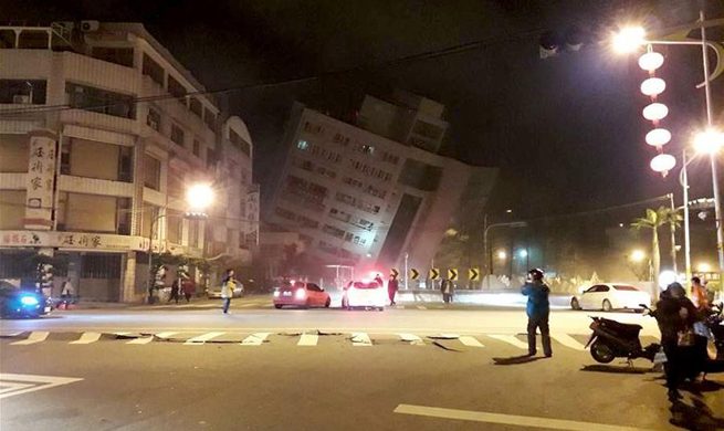 Two killed, over 100 injured in Taiwan earthquake