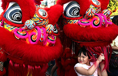 A look at Chinese Lunar New Year celebration in Chinatown of Yangon, Myanmar